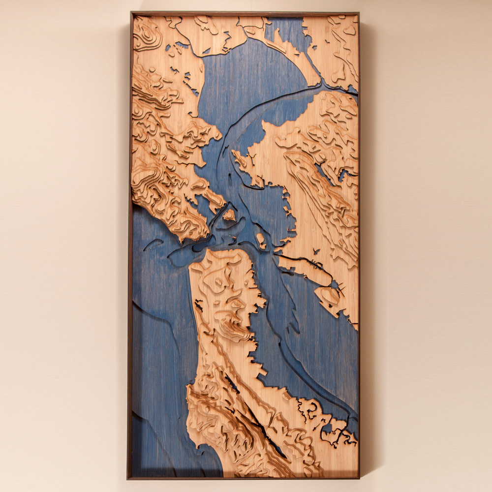 san francisco bay topographic map